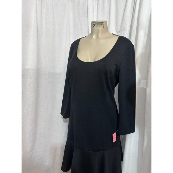 Juicy Couture Drop Waist Little Black Stretch  Dress Size XL #1172 - Picture 9 of 16